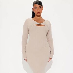 Fashion Nova Sweater Midi Dress
